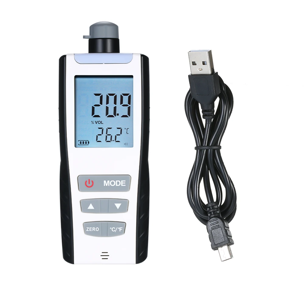 Portable High Precision Oxygen Meter Oxygen Concentration Detector With LCD Display and Sound-light and Vibration Alarm
Portable High Precision Oxygen Meter Oxygen Concentration Detector With LCD Display and Sound-light and Vibration Alarm