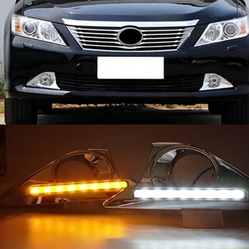 CSCSNL 1 Pair With Chromed Cover Dimming Relay Waterproof 12V Car LED DRL Daytime Running Light For Toyota Camry 2012 2013 2014
CSCSNL 1 Pair With Chromed Cover Dimming Relay Waterproof 12V Car LED DRL Daytime Running Light For Toyota Camry 2012 2013 2014