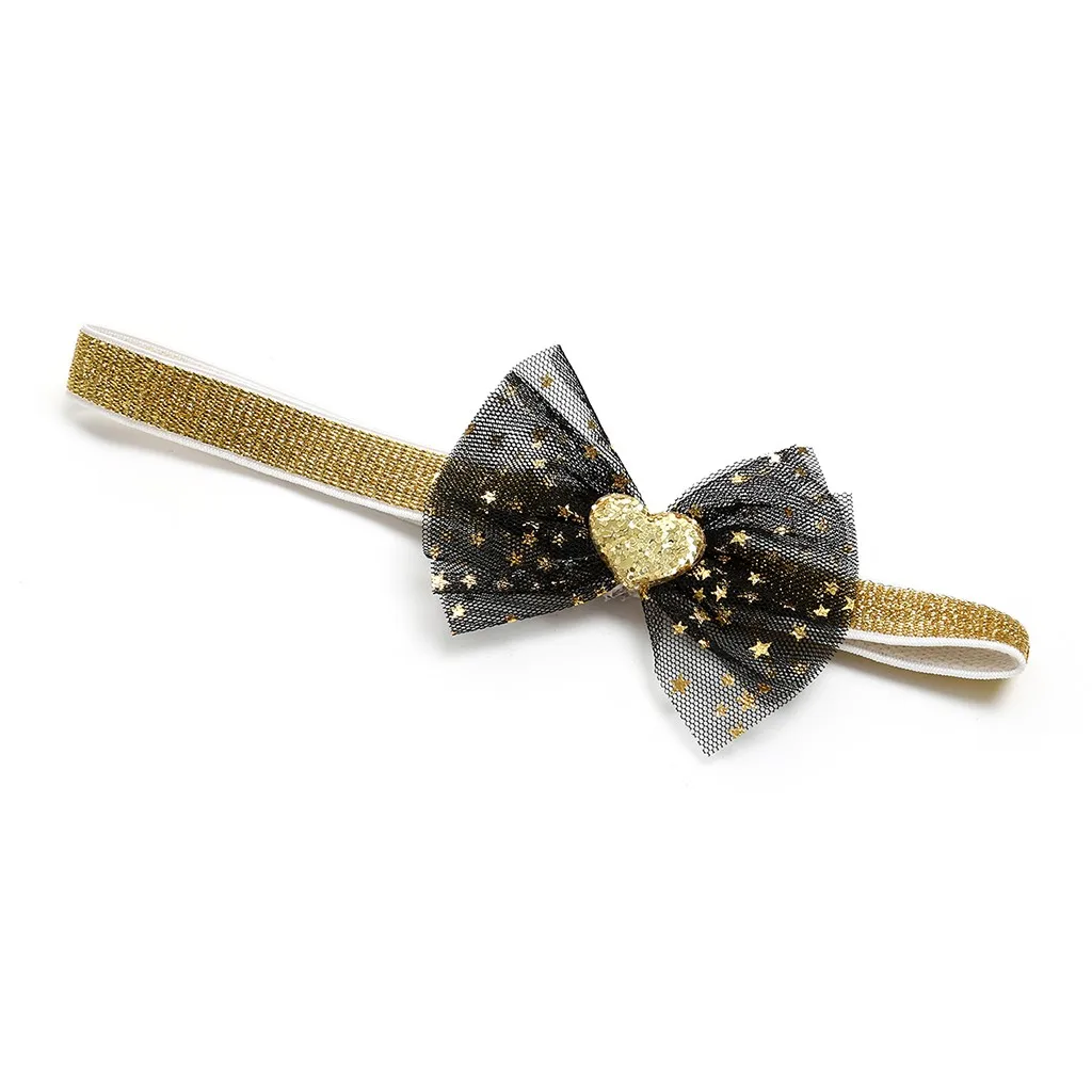 baby girl headband Infant hair accessoriesBaby bow net yarn headband hair band Toddlers bandage Ribbon newborn headwrap
