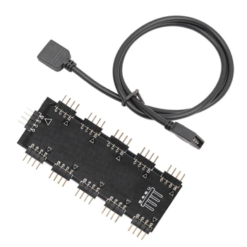 Adapter Extension Cable Fan Splitter Motherboard RGB Hub Strip Light Desktop Computer Controller Durable Black 5V 12V For AURA
Adapter Extension Cable Fan Splitter Motherboard RGB Hub Strip Light Desktop Computer Controller Durable Black 5V 12V For AURA
