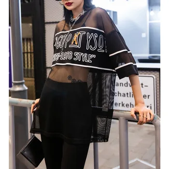Mesh splicing perspective chiffon shirt 2020 summer new loose Street speaker sleeve top x01040
Mesh splicing perspective chiffon shirt 2020 summer new loose Street speaker sleeve top x01040