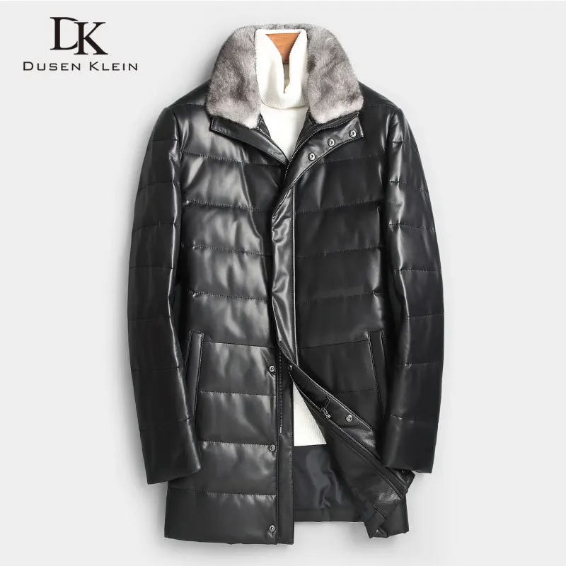 Men Genuine Leather Down Jacket Winter Warm Long Coat Mink Fur Collar Outerwear Sheepskin New Designer Brand Luxury x89802
Men Genuine Leather Down Jacket Winter Warm Long Coat Mink Fur Collar Outerwear Sheepskin New Designer Brand Luxury x89802