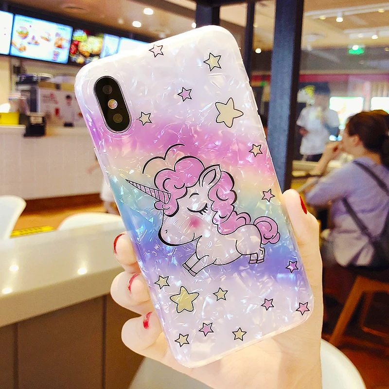 Cartoon Cute Unicorn Rainbow Glitter Case For iPhone X XR XS Max Silicone Cover Lovely Unicorn Shell Soft TUP Glossy Phone Cases
Cartoon Cute Unicorn Rainbow Glitter Case For iPhone X XR XS Max Silicone Cover Lovely Unicorn Shell Soft TUP Glossy Phone Cases
