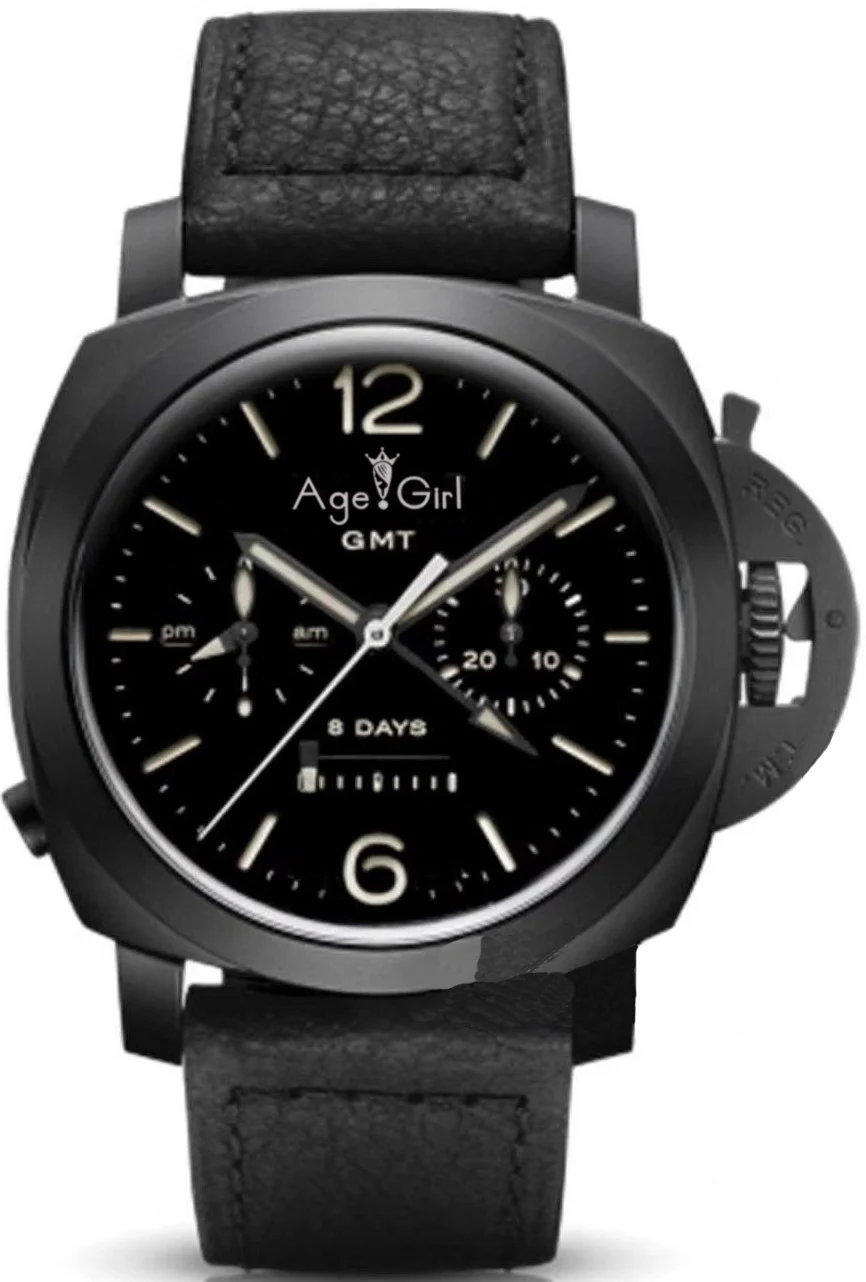 Luxury Brand New Men Automatic Mechanical Sapphire Stainless Steel Full Black Case Leather Luminous Watch 8 Days GMT Limited AAA
Luxury Brand New Men Automatic Mechanical Sapphire Stainless Steel Full Black Case Leather Luminous Watch 8 Days GMT Limited AAA