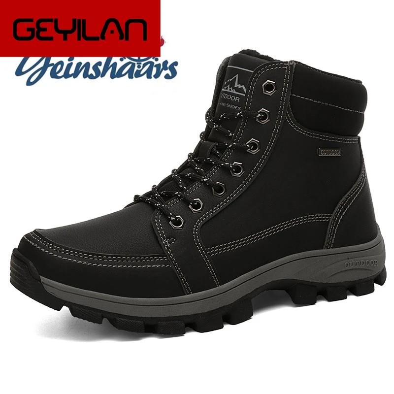 New Arrival Top Quality Mens Shoes Pu Leather Winter Boots Casual Travel Outdoor Snow Shoes High Top Brand Non-slip Footwear
New Arrival Top Quality Mens Shoes Pu Leather Winter Boots Casual Travel Outdoor Snow Shoes High Top Brand Non-slip Footwear