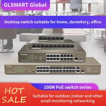 IPCOM 10/100M PoE Desktop Network Switch RJ45 Port 100Mbps Ethernet Network Switch VLAN Support Auto MDI/MDIX
IPCOM 10/100M PoE Desktop Network Switch RJ45 Port 100Mbps Ethernet Network Switch VLAN Support Auto MDI/MDIX