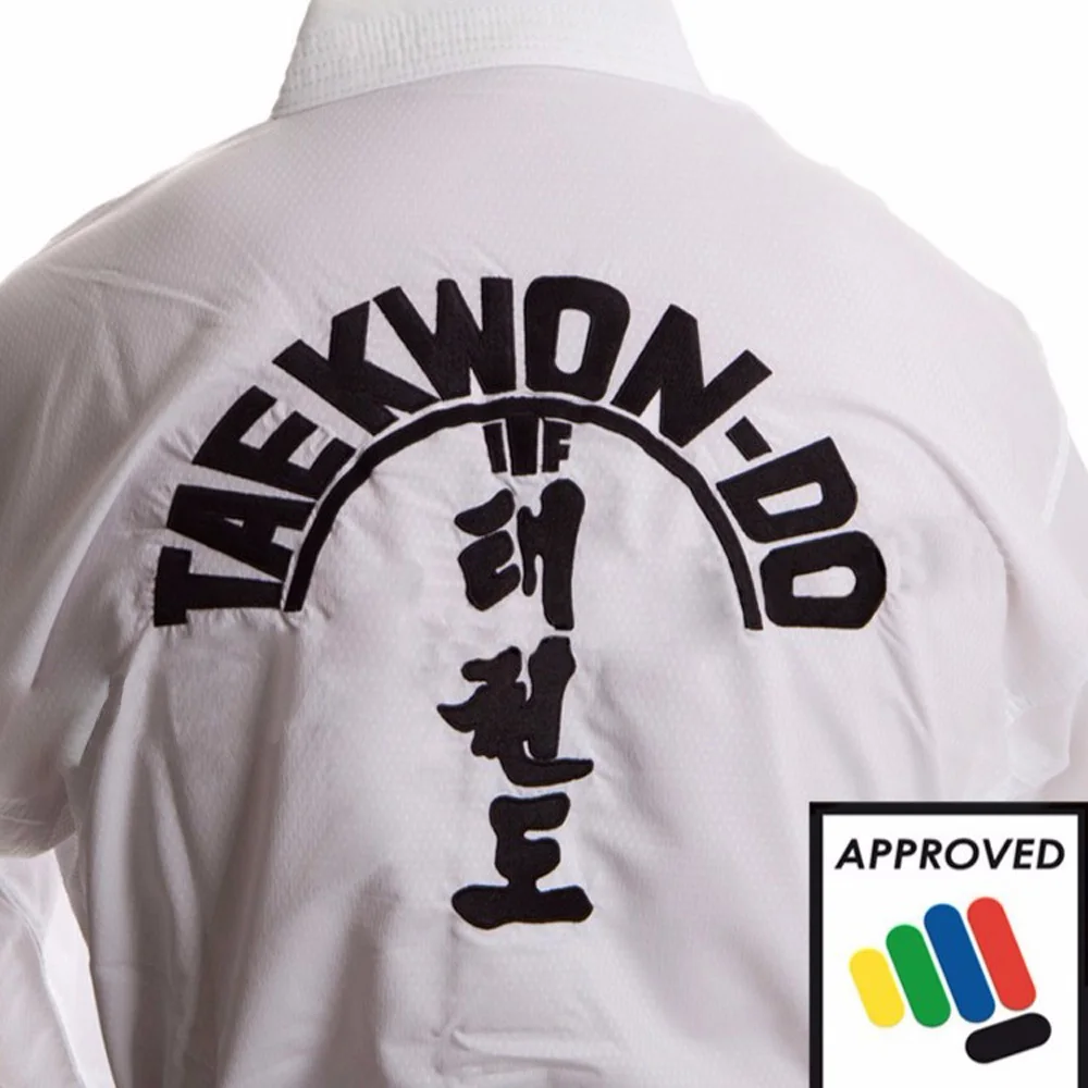 ITF Approved Taekwondo White Cotton Doboks Student With Embroidery Kimono Pattern Taekwondo Martial Arts Uniform for Adult Kids
ITF Approved Taekwondo White Cotton Doboks Student With Embroidery Kimono Pattern Taekwondo Martial Arts Uniform for Adult Kids