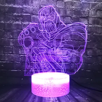 Thanos Body Marvel Series Action 3D Visual Cartoon Fashion LED Decor Room Mood Table Night Light Holiday Friend Novel Toy Kid
Thanos Body Marvel Series Action 3D Visual Cartoon Fashion LED Decor Room Mood Table Night Light Holiday Friend Novel Toy Kid