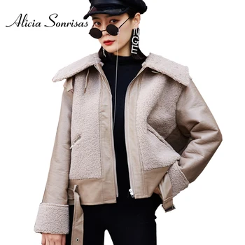 DBYCool Winter Lamb Fur Coat Women 2019 New Sheepskin Thick Spliced Motorcycle Jacket Loose Short Parkas Female Jacket 757464
DBYCool Winter Lamb Fur Coat Women 2019 New Sheepskin Thick Spliced Motorcycle Jacket Loose Short Parkas Female Jacket 757464