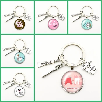 Fashion Cute Tooth Cleaning Promotion Keychain Dentist Souvenir Key Ring Charm Bag Jewelry Souvenir Boyfriend Gifts for Women 
Fashion Cute Tooth Cleaning Promotion Keychain Dentist Souvenir Key Ring Charm Bag Jewelry Souvenir Boyfriend Gifts for Women