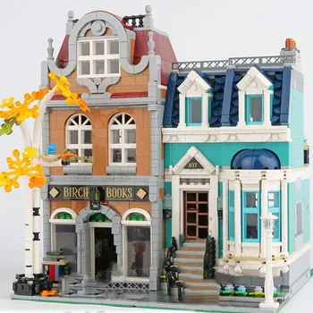 2524Pcs The Bookshop Creator City Street View Model Compatible 10270 Building Kits Blocks Bricks Toys Children Gift
2524Pcs The Bookshop Creator City Street View Model Compatible 10270 Building Kits Blocks Bricks Toys Children Gift
