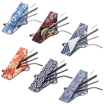Reusable Metal Drinking Straws 304 Stainless Steel Straw Bent Straight Smoothies Straw with Cleaning Brush Bar Party Accessory
Reusable Metal Drinking Straws 304 Stainless Steel Straw Bent Straight Smoothies Straw with Cleaning Brush Bar Party Accessory