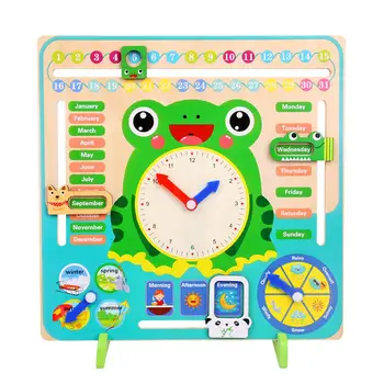 Clock Hanging Board Multi Function Kindergarten Teaching Calendar Hanging Board Early Childhood Education Parent Child Toy #N
Clock Hanging Board Multi Function Kindergarten Teaching Calendar Hanging Board Early Childhood Education Parent Child Toy #N