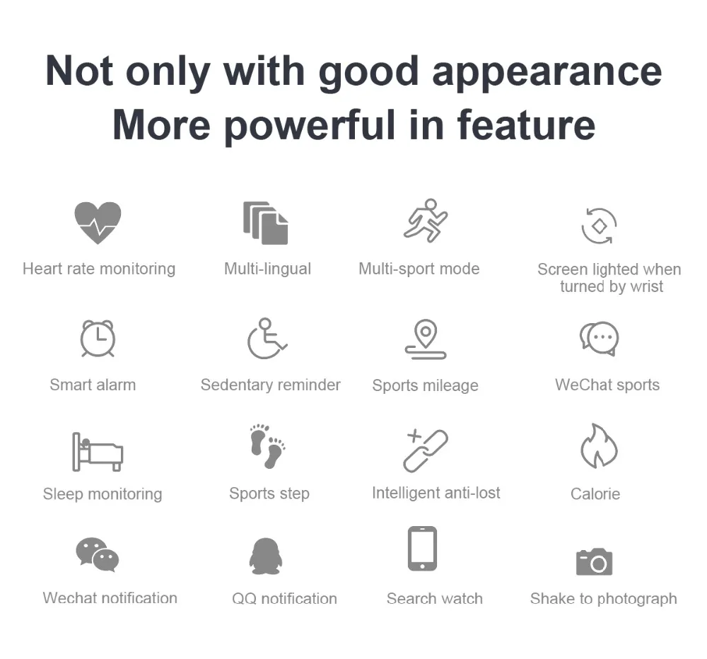 Men Smart Watch Women IP67 Waterproof Heart Rate Monitor Wristwatch Sport Pedometer Fitness Tracker Smartwatch for Android IOS   (2)