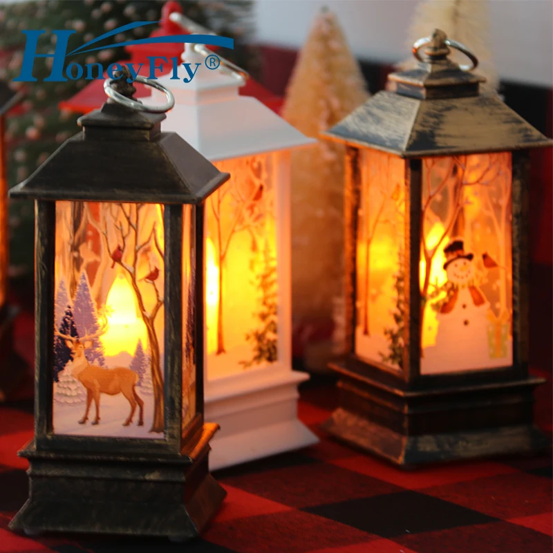 HoneyFly Christmas LED Lantern Lamp AAA Powered Candle light Christmas Tree Deco Santa Claus Elk Hanging Lamp
HoneyFly Christmas LED Lantern Lamp AAA Powered Candle light Christmas Tree Deco Santa Claus Elk Hanging Lamp