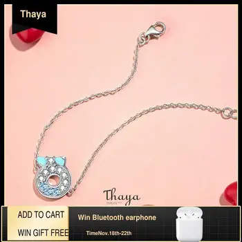 Thaya Original Design S925 Silver Donut Bracelet Thin Chain Crystal Bracelet Handmade For Women Fine Jewelry Charming Bracelets
Thaya Original Design S925 Silver Donut Bracelet Thin Chain Crystal Bracelet Handmade For Women Fine Jewelry Charming Bracelets
