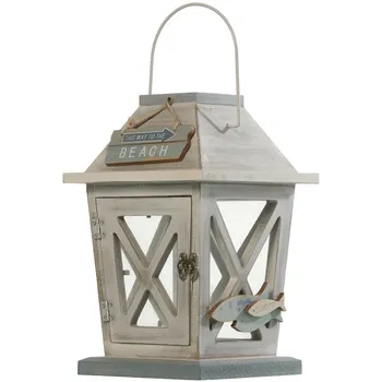 Decors-62085 Set 2 Lanterns Candle Holder Wood _ 16x16x25cm 
Decors-62085 Set 2 Lanterns Candle Holder Wood _ 16x16x25cm