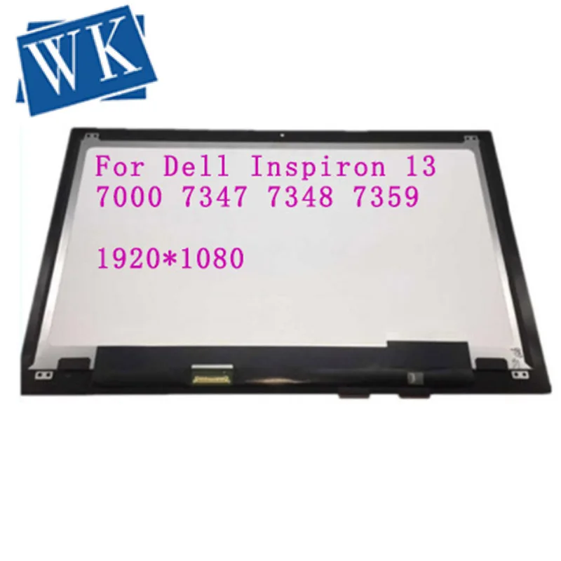 For Dell Inspiron 13 7000 series 7347 7348 7359 P57G 11118178082 LCD Display Touch Screen Glass Panel Digitizer Assembly+Frame