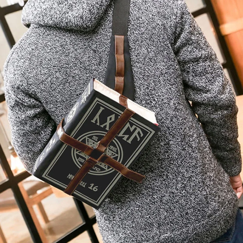 New Arrival Gothic Magical Spell Book Messenger Crossbody Bag Gift Cosplay Adjustable for Students
New Arrival Gothic Magical Spell Book Messenger Crossbody Bag Gift Cosplay Adjustable for Students