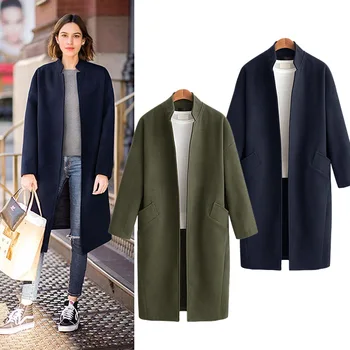 Women Winter 2020 Coats New Autumn and Winter Solid Color Large Size Cashmere Coat Long Wool Coat Female
Women Winter 2020 Coats New Autumn and Winter Solid Color Large Size Cashmere Coat Long Wool Coat Female