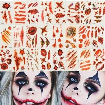 24pcs/set Halloween Party Makeup Props Blood Injury Sticker Temporary Tattoos Stickers Horror Scars Blood Injury Sticker 
24pcs/set Halloween Party Makeup Props Blood Injury Sticker Temporary Tattoos Stickers Horror Scars Blood Injury Sticker