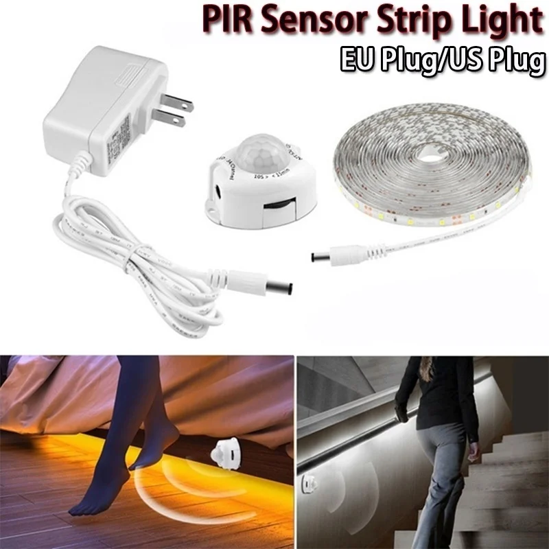 DC12V 3528SMD LED Strip Motion Sensor Light Auto ON/OFF Flexible LED Tape 0.5M 1M 2M 3M 4M 5M Bed Light with Power Supply
DC12V 3528SMD LED Strip Motion Sensor Light Auto ON/OFF Flexible LED Tape 0.5M 1M 2M 3M 4M 5M Bed Light with Power Supply