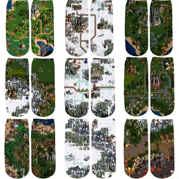 2019 New 3D Printed Game map Heroes of Might & Magic cute cotton short ankle socks for women ladies harajuku korean socks
2019 New 3D Printed Game map Heroes of Might & Magic cute cotton short ankle socks for women ladies harajuku korean socks