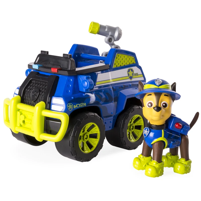 

Paw Patrol Toy Puppy Patrol Jungle Rescue Vehicle Tracker Chase Skye Marshall Action Figure Model Patrulla canina Kids Gift