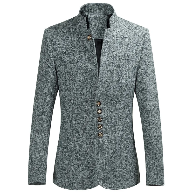 Spring And Autumn New Style Men Stand Collar Small Suit Korean-style Slim Fit Sun Yat-sen Costume Single Breasted Large Size Sui
Spring And Autumn New Style Men Stand Collar Small Suit Korean-style Slim Fit Sun Yat-sen Costume Single Breasted Large Size Sui