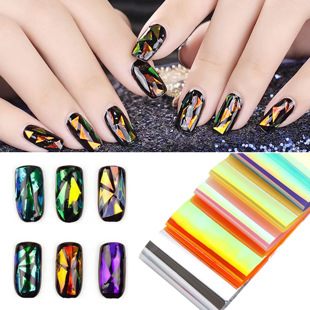 20Pcs/set Broken Glass DIY Image Nail Tips Decorations Starry Sky Nail Foils Transfer Decals Nail Art Stickers Accessories
20Pcs/set Broken Glass DIY Image Nail Tips Decorations Starry Sky Nail Foils Transfer Decals Nail Art Stickers Accessories