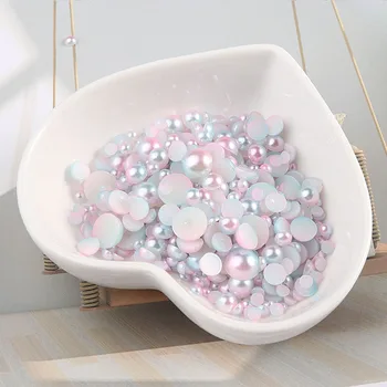 Multicolored Half Round ABS Pearl BeadS Mixed Size 3-8mm Flat Back Scrapbook Imitation Bead For Nail Art Jewelry Making 10g
Multicolored Half Round ABS Pearl BeadS Mixed Size 3-8mm Flat Back Scrapbook Imitation Bead For Nail Art Jewelry Making 10g