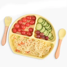 Baby Safe Silicone Dining Plate Solid Cute Cartoon Children Dishes Suction Toddle Training Tableware Kids Feeding Bowls
Baby Safe Silicone Dining Plate Solid Cute Cartoon Children Dishes Suction Toddle Training Tableware Kids Feeding Bowls
