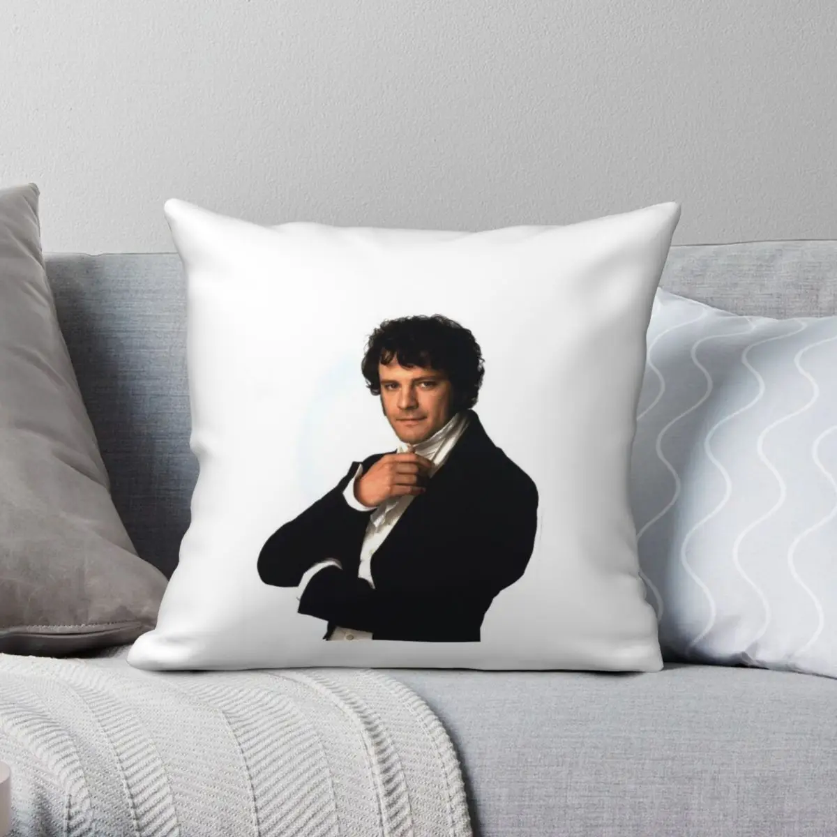 

Colin Firth As Mr Darcy In Pride Prejudice Square Pillowcase Polyester Linen Velvet Zip Decor Throw Pillow Case Sofa Cushion