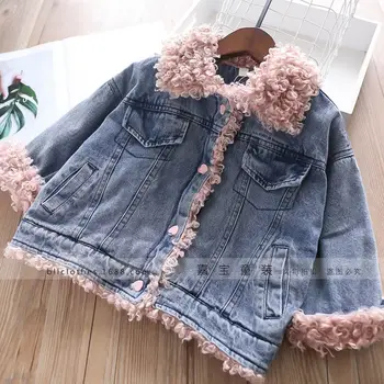 Children's Cowboy Warm Jacket for Boys and Girls Infant Baby Thicken Toddler Jackets 2-6Y Denim Plus Velvet Coat for Cold Winter
Children's Cowboy Warm Jacket for Boys and Girls Infant Baby Thicken Toddler Jackets 2-6Y Denim Plus Velvet Coat for Cold Winter