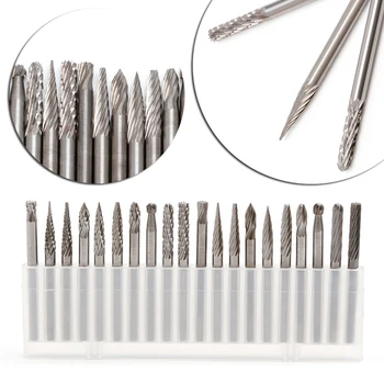 New 20Pcs 1/8" 3mm Tungsten Carbide Cutter Rotary Burr Set CNC Engraving Bit Set
New 20Pcs 1/8" 3mm Tungsten Carbide Cutter Rotary Burr Set CNC Engraving Bit Set