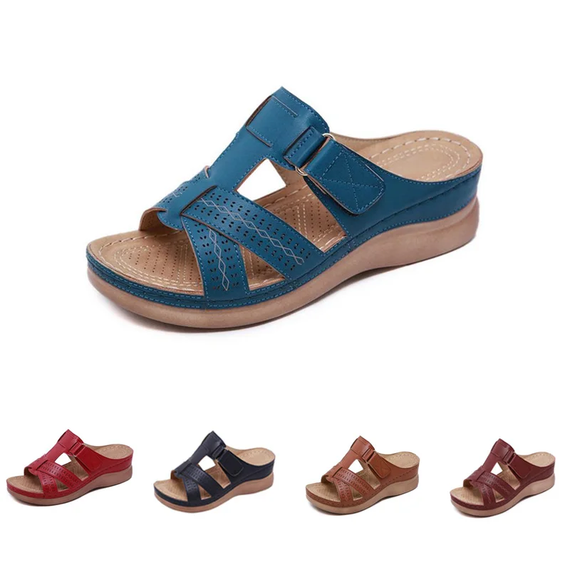 2019 Summer Female Sandals Car Line Wear-resistant Anti-slip Large Size Retro Wedge With Thick Bottom Comfortable Sandals
2019 Summer Female Sandals Car Line Wear-resistant Anti-slip Large Size Retro Wedge With Thick Bottom Comfortable Sandals