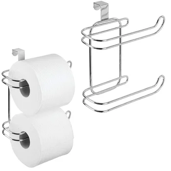 Metal Compact Hanging over the Tank Toilet Tissue Paper Roll Holder and Dispenser for Bathroom Storage 2 Pack
Metal Compact Hanging over the Tank Toilet Tissue Paper Roll Holder and Dispenser for Bathroom Storage 2 Pack