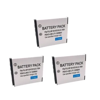 3.7V 1200mAh NP-50 FNP50 NP50 KLIC-7004 KLIC-7004 K7004 D-Li68 Camera Battery For Fujifilm X10 X20 XF1 F50 F75
