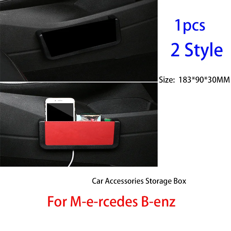 

For Mercedess Benzs AMG GLC GLE E CLA GLA W204 W205 W203 W213 W176 W211 W209 SLK R171 Car Accessory Decoration Storage Box Goods