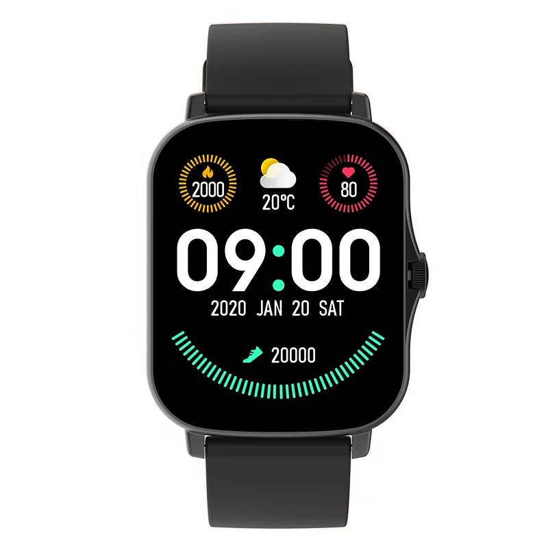 1.7 Large Color Screen F1 Smart Sports Watch Heart Rate Blood Pressure Oxygen Monitoring Multi-mode Information Reminder | Электроника