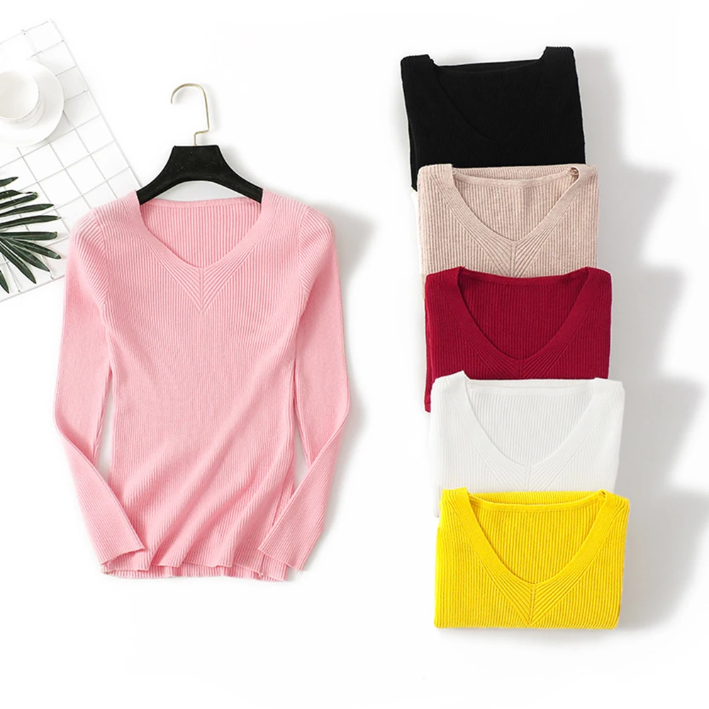 Jocoo Jolee Women Fashion V Neck Solid Slim Knitted Sweater Autumn Winter Korean Harajuku Pullover Causal Jumpers Vintage Tops
Jocoo Jolee Women Fashion V Neck Solid Slim Knitted Sweater Autumn Winter Korean Harajuku Pullover Causal Jumpers Vintage Tops