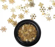 3 Boxes Nail Glitter Sequins Snowflake Nail Art Sequins for Nail Art Decoration and DIY Crafts Gold
3 Boxes Nail Glitter Sequins Snowflake Nail Art Sequins for Nail Art Decoration and DIY Crafts Gold