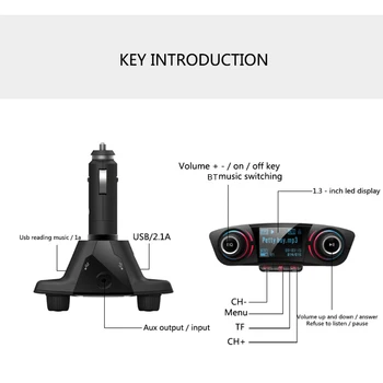 Hot Universal BT06 BT FM Transmitter Wireless FM Modulator Wireless Radio Transmitter Tuner with Dual USB Smart Charger
Hot Universal BT06 BT FM Transmitter Wireless FM Modulator Wireless Radio Transmitter Tuner with Dual USB Smart Charger
