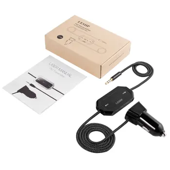 LESHP Wireless FM Transmitter Radio Car Kit for Smart Phones bundle with 3.5mm Audio Plug and Car Charger
LESHP Wireless FM Transmitter Radio Car Kit for Smart Phones bundle with 3.5mm Audio Plug and Car Charger