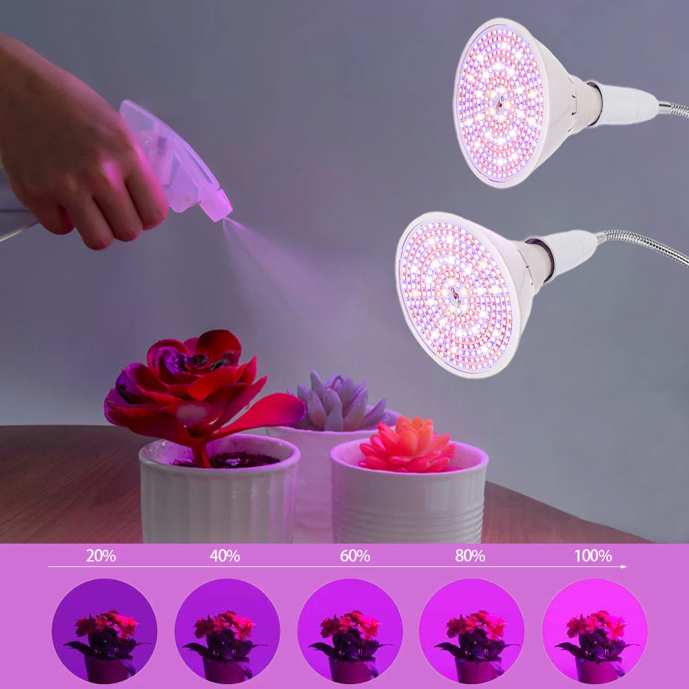 LED Plant Growing Lamps Double Head Clip Cultivation Table Lamp Professional Light for Greenhouse Flower | Лампы и освещение