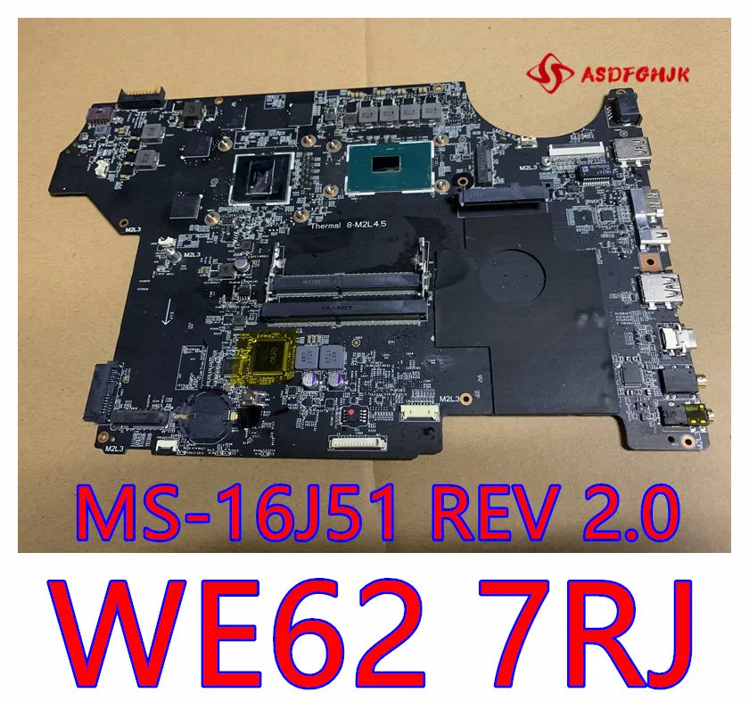 Оригинальная материнская плата для ноутбука MSI WE62 7RJ с процессором I7-7700HQ и Quadro M2200 VGA работает нормально
Оригинальная материнская плата для ноутбука MSI WE62 7RJ с процессором I7-7700HQ и Quadro M2200 VGA работает нормально