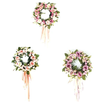 Floral Artificial Rose Wreath Door Hanging Wall Window Decoration Wreath Holiday Festival Wedding Decor 32cm
Floral Artificial Rose Wreath Door Hanging Wall Window Decoration Wreath Holiday Festival Wedding Decor 32cm