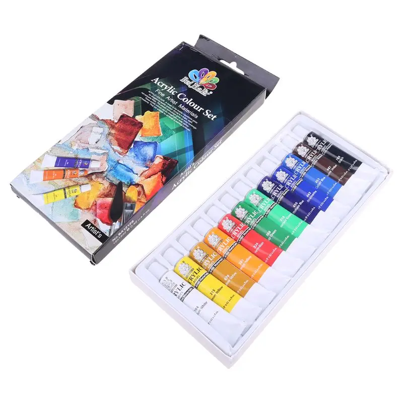 12 Colors 12ML Tube Acrylic Paint set Art Painting Drawing Tools For Kids DIY U4LD
12 Colors 12ML Tube Acrylic Paint set Art Painting Drawing Tools For Kids DIY U4LD