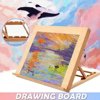Foldable Adjustable Wooden Art Drawing Table Easels Portable Sketch Wood Stand Desktop Oil Easel Painting Tools Art Supplies 
Foldable Adjustable Wooden Art Drawing Table Easels Portable Sketch Wood Stand Desktop Oil Easel Painting Tools Art Supplies