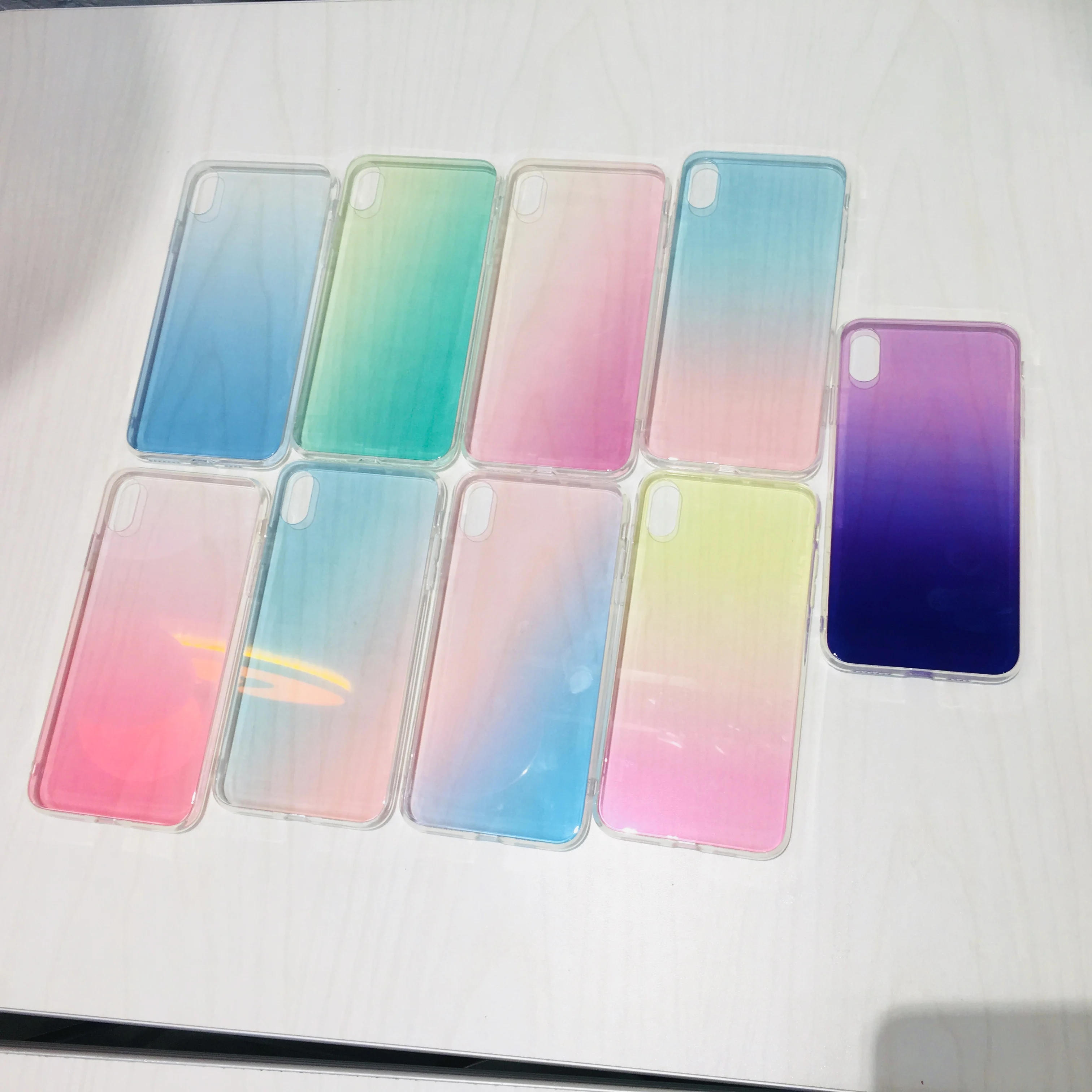 Tempered Glass Gradient Colorful Aurora Transparent Hard Thin Phone Cases for iPhone 11 Pro XS Max XR X 8 7 6 6s Plus Back Cover
Tempered Glass Gradient Colorful Aurora Transparent Hard Thin Phone Cases for iPhone 11 Pro XS Max XR X 8 7 6 6s Plus Back Cover